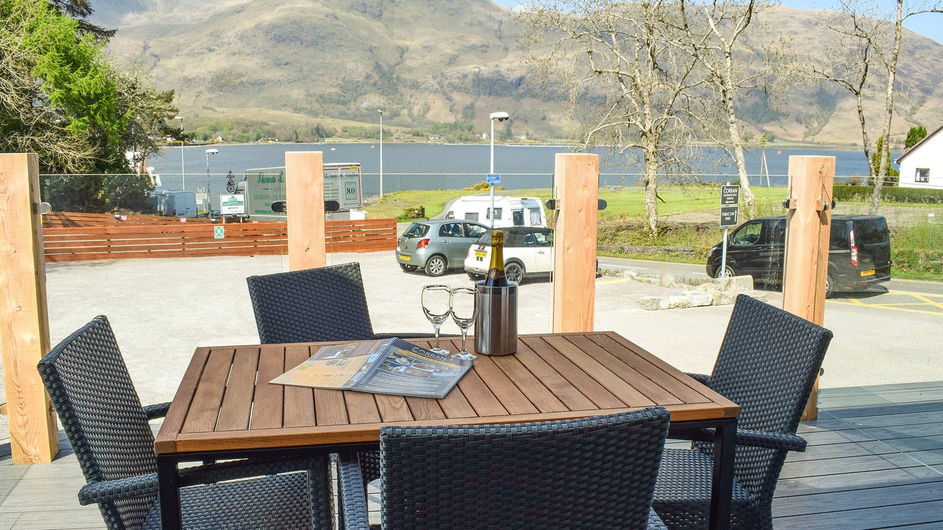 The view from our Corran Suites